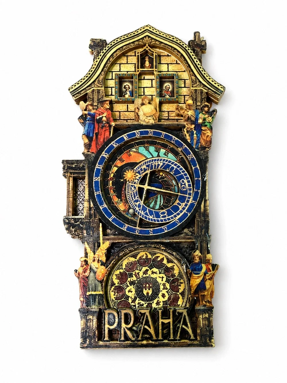 Praha Prague Astronomical Clock Orloj 3D Souvenir Magnet Praha Czech Republic